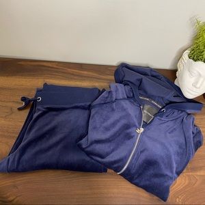 Victoria’s Secret Velour Set Track Suit Navy Y2K